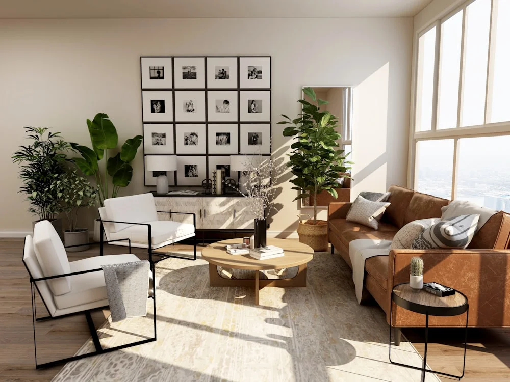 Luxury living room render
